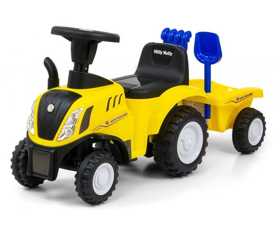 Jeździk Pojazd New Holland T7 Traktor żółty Milly Mally