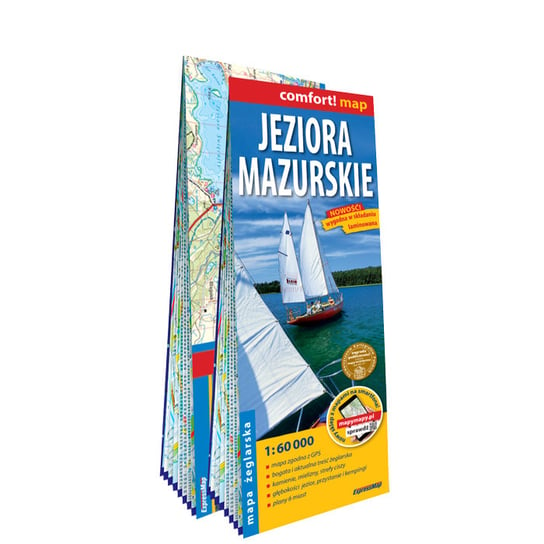 Jeziora Mazurskie. Mapa żeglarska 1:60 000 Opracowanie zbiorowe
