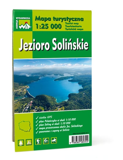 Jezioro Solińskie. Mapa turystyczna 1:25 000 Opracowanie zbiorowe