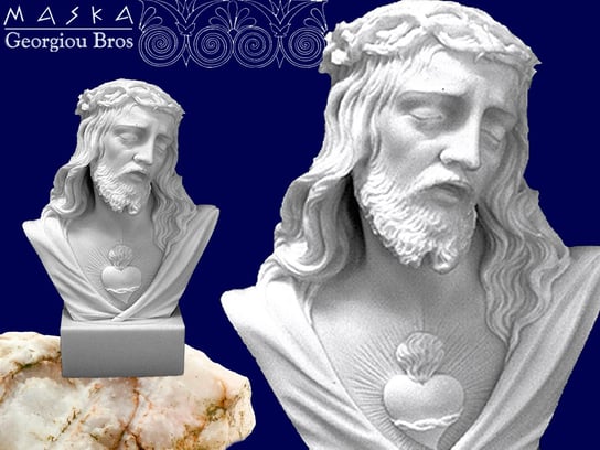 Jezus -alabaster grecki MASKA