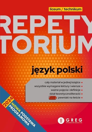 Język polski. Repetytorium. Liceum/technikum Opracowanie zbiorowe