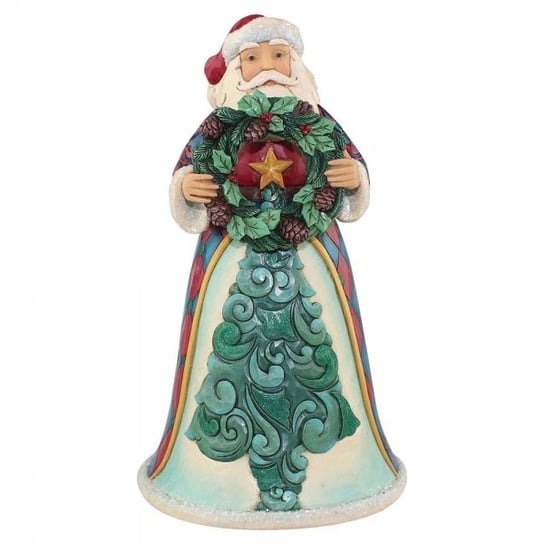 Jim Shore, figurka Mikołaj Świąteczna wiadomość 4058744, zielona, 25,5 cm Jim Shore