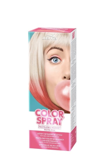 Joanna, Color Spray, koloryzujący spray do włosów Różowy, 150 ml Joanna