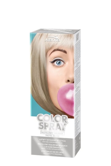 Joanna, Color Spray, koloryzujący spray do włosów Srebrny, 150 ml Joanna