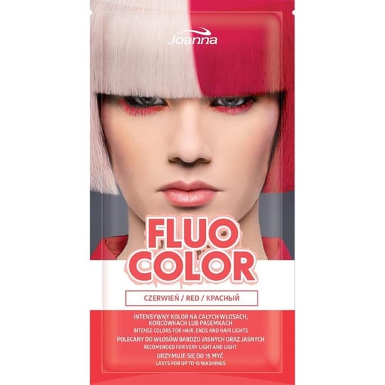 Joanna, Fluo Color, szampon koloryzujący 3059 Czerwień, 35 g Joanna