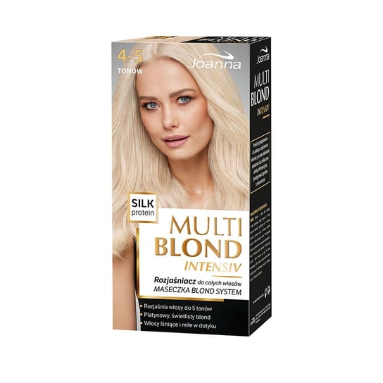 Joanna, Multi Blond Intensiv, rozjaśniacz do całych włosów 4-5 tonów Joanna