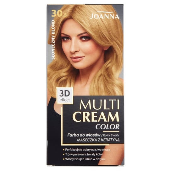 Joanna, Multi Cream Color, farba do włosów nr 30.5 Słoneczny Blond Joanna