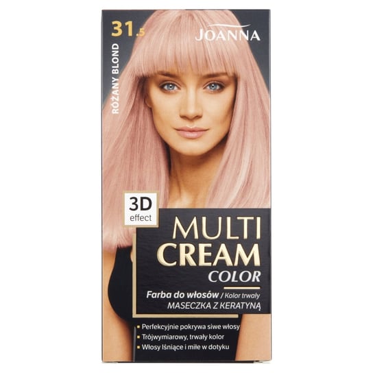 Joanna, Multi Cream Color, farba do włosów nr 31.5 Różany Blond Joanna