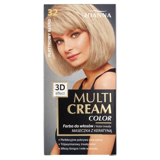 Joanna, Multi Cream Color, farba do włosów nr 32 Platynowy Blond Joanna