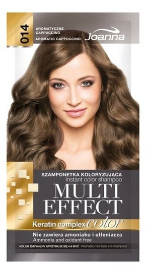 Joanna, Multi Effect, szamponetka koloryzująca 14 Aromatyczne Cappuccino, 35 g Joanna