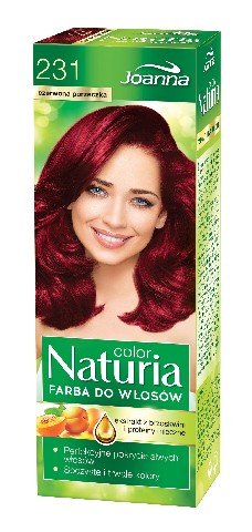 Joanna, Naturia Color, farba do włosów nr 231 Czerwona Porzeczka Joanna