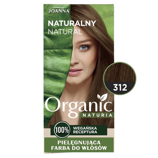 Joanna, Naturia Organic pielęgnująca farba do włosów 312 Naturalny Joanna