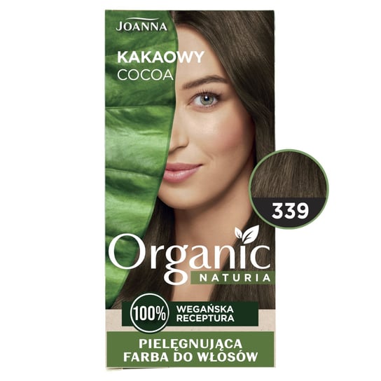 Joanna, Naturia Organic pielęgnująca farba do włosów 339 Kakaowy Joanna