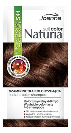 Joanna, Naturia Soft Color, szamponetka koloryzująca S41 Mleczna Czekolada, 35 g Joanna