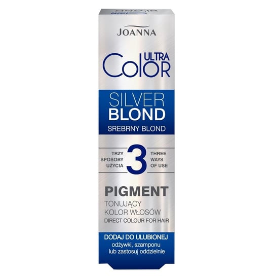 Joanna Ultra Color Pigment tonujący kolor włosów 005 Silver Blond (srebrny blond) 100ml Joanna