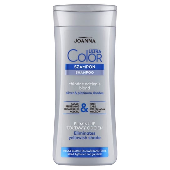Joanna, Ultra Color System, szampon do włosów blond, rozjaśnianych i siwych, 200 ml Joanna
