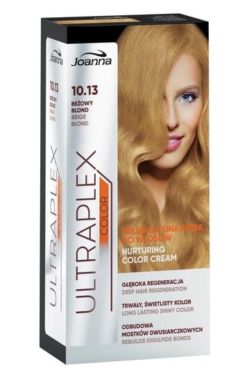 Joanna, Ultraplex Color, farba pielęgnacyjna do włosów 10.13 Beżowy Blond Joanna