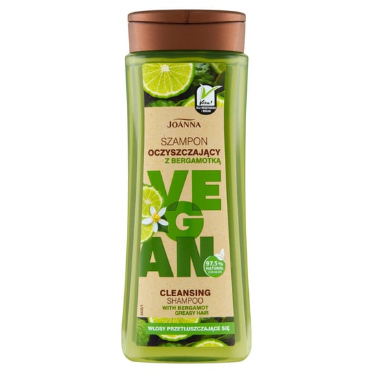 Joanna, Vegan, szampon oczyszczający bergamotka, 300 ml Joanna
