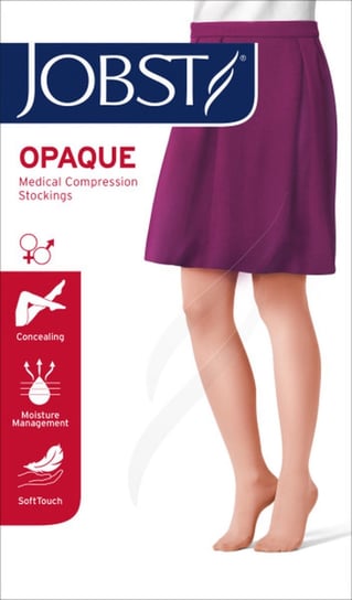 Jobst Opaque, podkolanówki CCL1, kolor naturalny, rozmiar II, zamknięte palce, 1 para Jobst