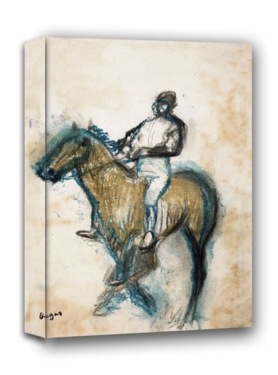 Jockey, Edgar Degas - obraz na płótnie 40x60 cm Galeria Plakatu
