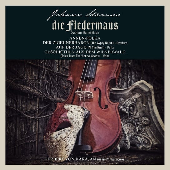Johann Strauss - Die Fledermaus, płyta winylowa Wiener Philharmoniker, Von Karajan Herbert