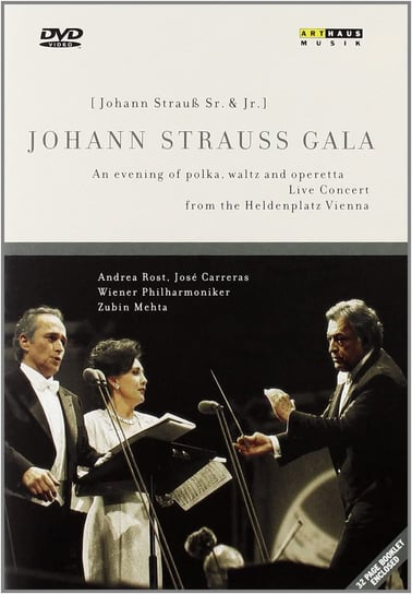 Johann Strauss Gala Wiener Philharmoniker, Mehta Zubin, Carreras Jose, Rost Andrea