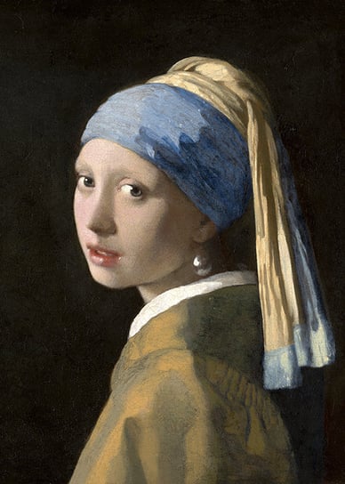 JOHANNES VERMEER Dziewczyna z perłą PLAKAT 21x30 cm #465 KMB PRESS