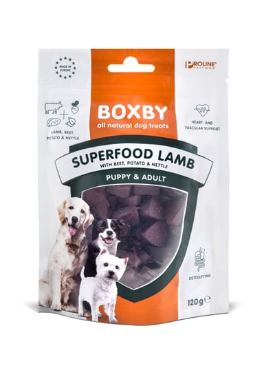 JOHN DOG BOXBY Superfood Lamb with beet & nettle 120g smaczek dla psa John Dog