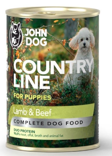 John Dog Country Line Puppies Lamb&Beef 400G John Dog