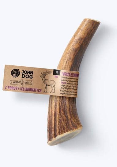 John Dog gryzak naturalny z poroży jeleniowatych hard M John Dog