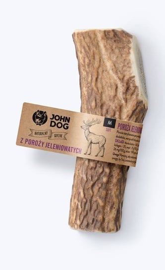 John Dog gryzak naturalny z poroży jeleniowatych soft M John Dog