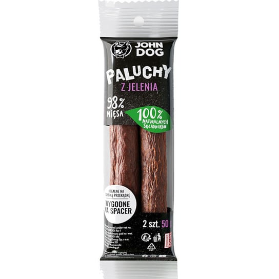 John Dog Paluch Premium z jelenia 98% 2szt 50g John Dog