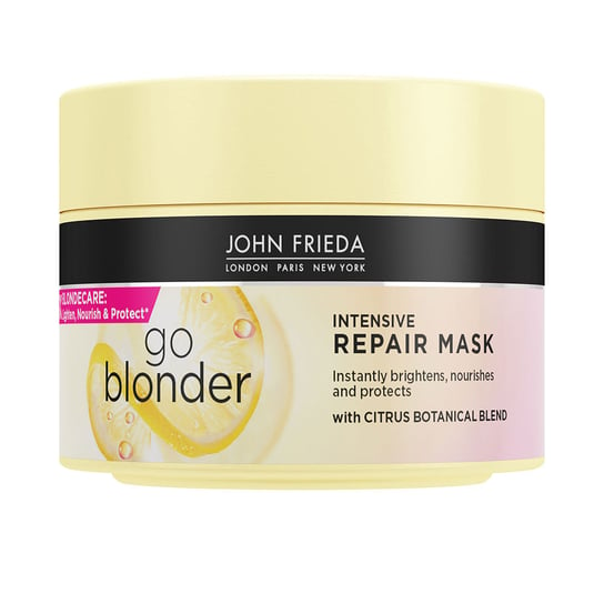John Frieda, Go Blonder Intensive Repair Mask, Intensywnie regenerująca maska do włosów blond, 250ml John Frieda