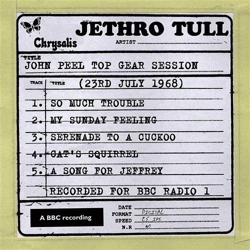 John Peel Top Gear Session (23rd July 1968) Jethro Tull