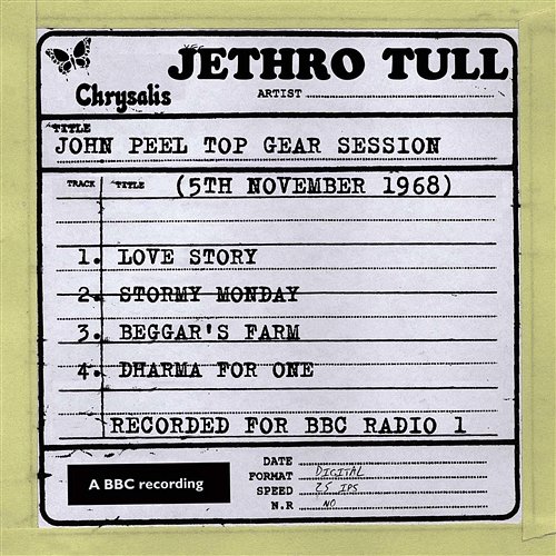 John Peel Top Gear Session (5th November 1968) Jethro Tull