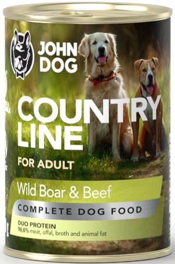 JohnDog Country Adult dzik/wołowina 400g John Dog
