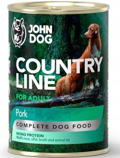 JohnDog Country Adult wieprzowina 800g John Dog