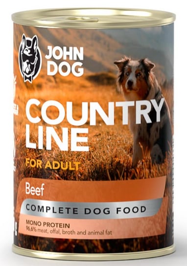 JohnDog Country Adult wołowina 800g John Dog