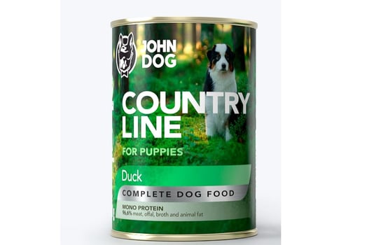 JohnDog Country Line Mokra Puppy Duck 400g John Dog