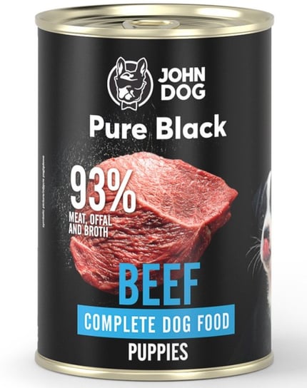 JohnDog Pure Black Puppy wołowina 400g John Dog