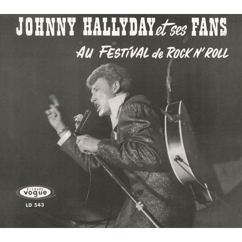 Johnny Hallyday et ses fans au festival de rock 'n' roll Johnny Hallyday