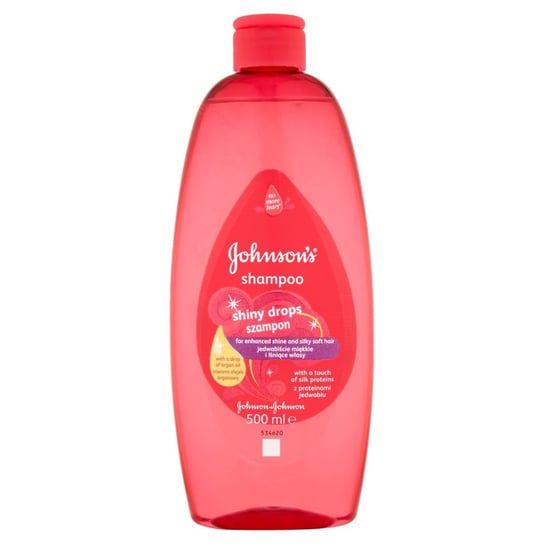 Johnson & Johnson, Baby Shiny Drops, szampon do włosów nabłyszczający, 500 ml Johnson & Johnson