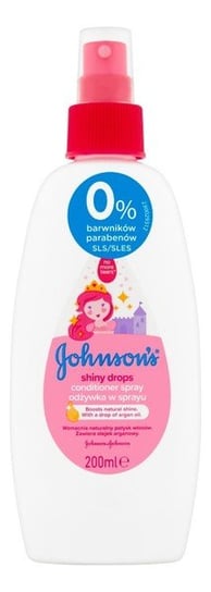 Johnson's Baby, Odżywka w sprayu do włosów dla dzieci, Shiny Drops, 200 ml Johnson