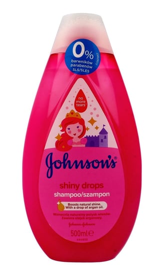 Johnson's Baby, Shiny Drops, Szampon do włosów dla dzieci, 500 ml Johnson