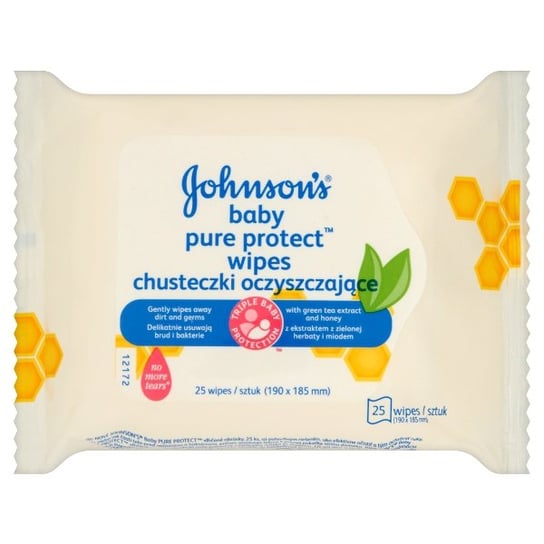 Johnsons Baby, Chusteczki oczyszczające Pure Protect, 25 szt. Baby