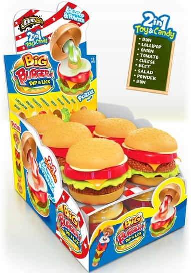 Johny Bee Big Burger -Lizak maczany w kwaśnym proszku, Inna marka