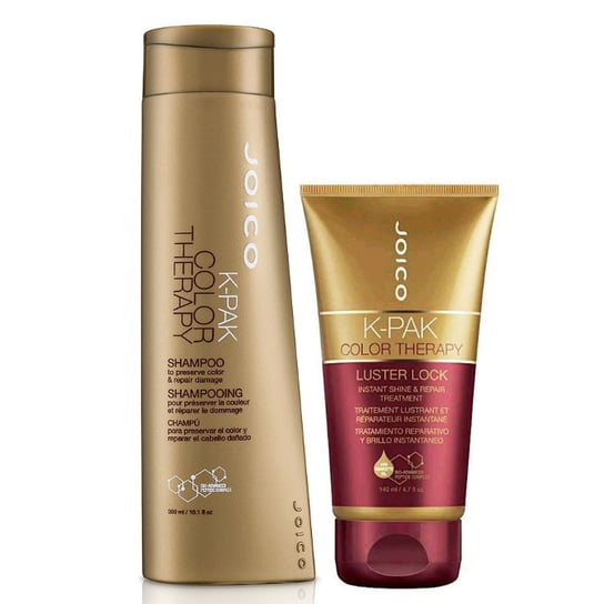 Joico K-Pak Color Therapy, Zestaw do włosów farbowanych: szampon 300ml + maska 140ml Joico