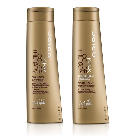 Joico K-Pak Color Therapy, Zestaw do włosów farbowanych: szampon 300ml + odżywka 300ml Joico