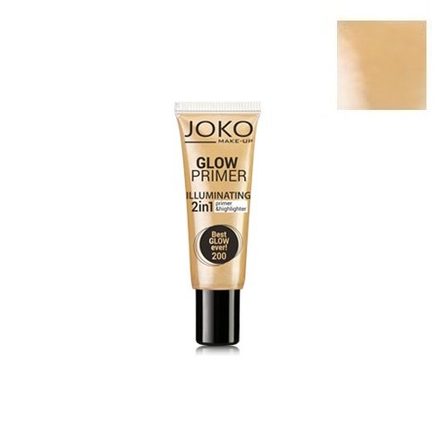 Joko, Make-Up Glow Primer Illuminating, baza i rozświetlacz w kremie 2w1 200 Best Glow Ever!, 25 ml Joko