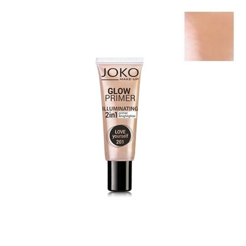 Joko, Make-Up Glow Primer Illuminating, baza i rozświetlacz w kremie 2w1 201 Love Yourself, 25 ml Joko